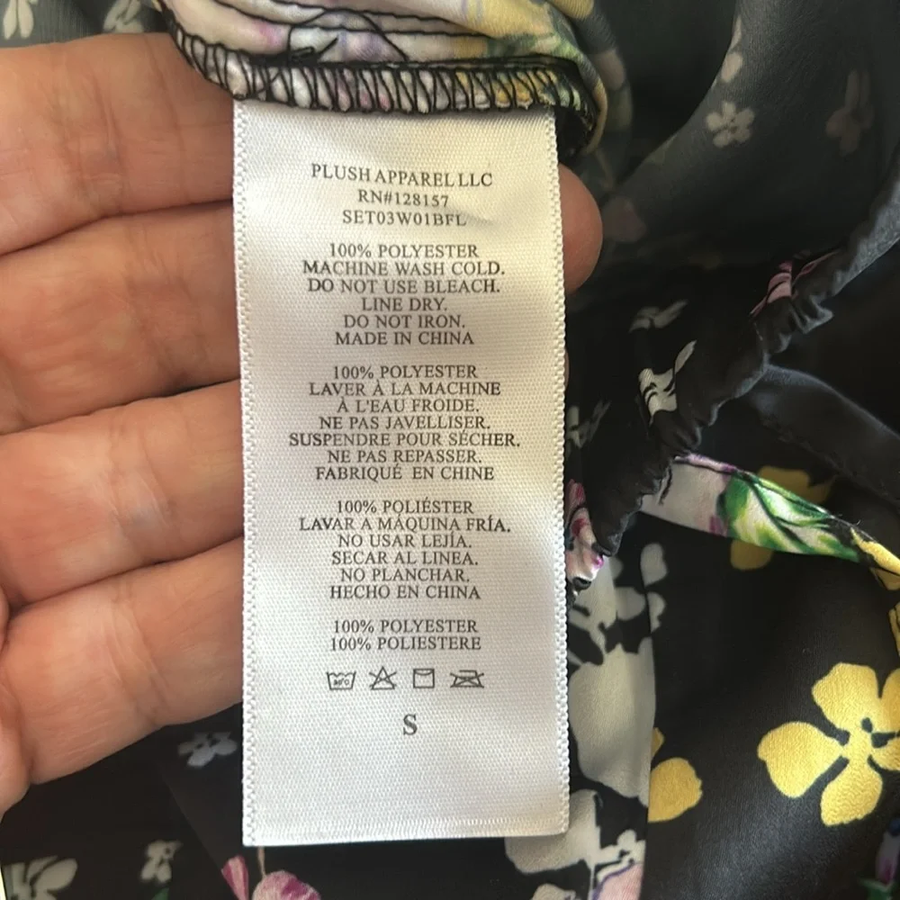 NWT Plush Apparel x Revolve Women’s Floral PJ Set